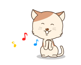 Lovely cat is chic sticker #12383390