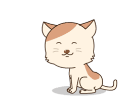 Lovely cat is chic sticker #12383391