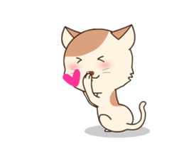 Lovely cat is chic sticker #12383392