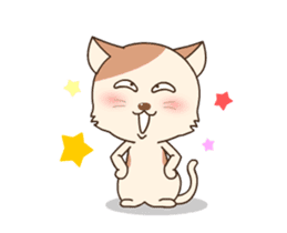 Lovely cat is chic sticker #12383393