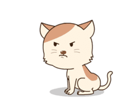 Lovely cat is chic sticker #12383396