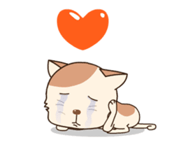 Lovely cat is chic sticker #12383398