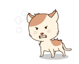 Lovely cat is chic sticker #12383400