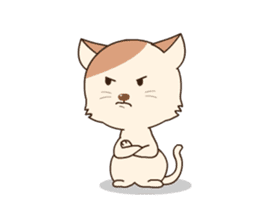Lovely cat is chic sticker #12383404