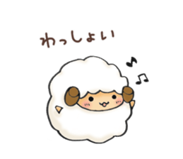 Fluffy"HITSUJIDAMA"5 sticker #12383520