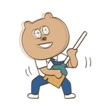 Music Festival Bear -animation- sticker #12384143