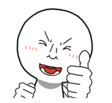 Ending with a straight face sticker #12384150