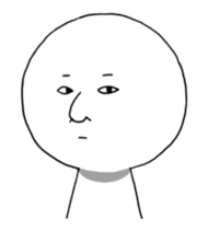 Ending with a straight face sticker #12384153