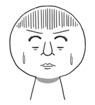 Ending with a straight face sticker #12384157