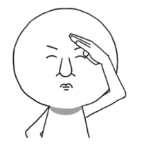 Ending with a straight face sticker #12384164