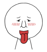 Ending with a straight face sticker #12384171