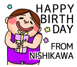 It is a sticker of Nishikawa. sticker #12384260