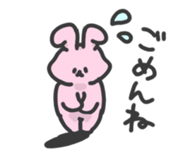 everyday lovery rabbit sticker #12384834