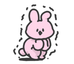 everyday lovery rabbit sticker #12384850