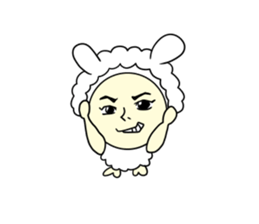 Old bird rabbit to fit obediently sticker #12384916