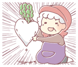 Farmers grandmother sticker #12385084