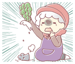 Farmers grandmother sticker #12385085