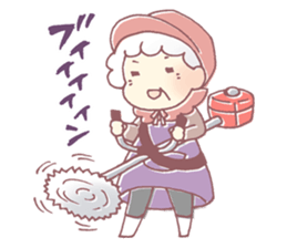 Farmers grandmother sticker #12385087