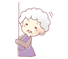 Farmers grandmother sticker #12385090