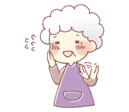 Farmers grandmother sticker #12385092