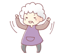 Farmers grandmother sticker #12385094