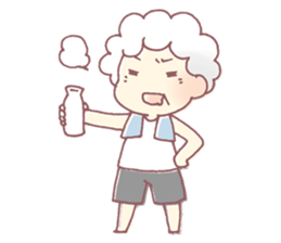 Farmers grandmother sticker #12385100