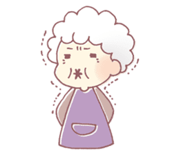 Farmers grandmother sticker #12385103