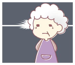 Farmers grandmother sticker #12385106