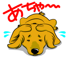 Golden Retriever named sakura sticker #12385161