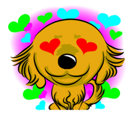 Golden Retriever named sakura sticker #12385166