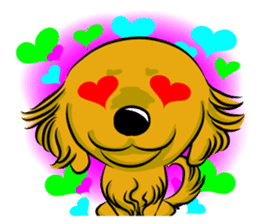 Golden Retriever named sakura sticker #12385166