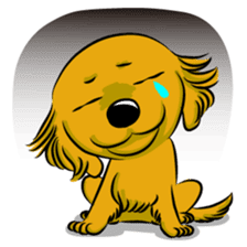 Golden Retriever named sakura sticker #12385167