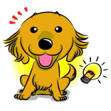 Golden Retriever named sakura sticker #12385171