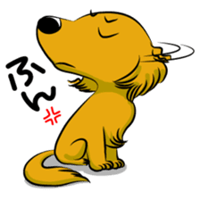 Golden Retriever named sakura sticker #12385172