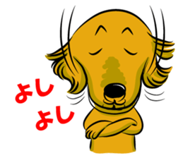 Golden Retriever named sakura sticker #12385174