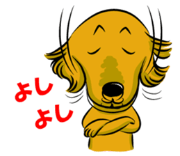 Golden Retriever named sakura sticker #12385174
