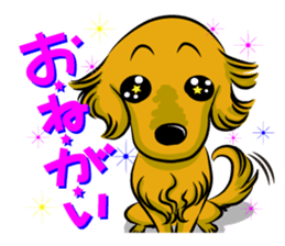 Golden Retriever named sakura sticker #12385176