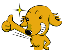 Golden Retriever named sakura sticker #12385178