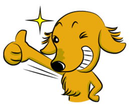 Golden Retriever named sakura sticker #12385178