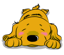 Golden Retriever named sakura sticker #12385183