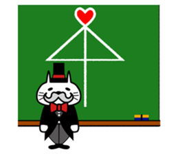 funny neko-roujin sticker #12385429