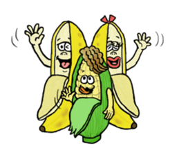 Banana of twins 3 sticker #12385989