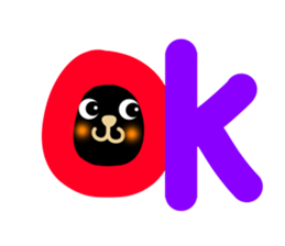 Black cat Sanngo sticker #12386314