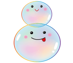 Heal see through bubbles sticker #12386485