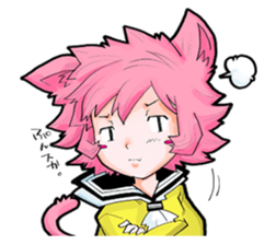 Social game loving Girls daily emotions sticker #12387579