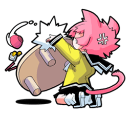 Social game loving Girls daily emotions sticker #12387581