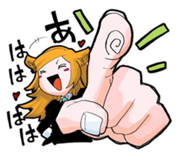 Social game loving Girls daily emotions sticker #12387588