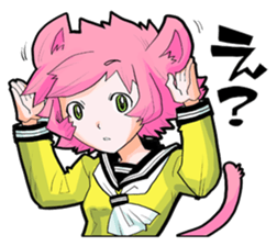 Social game loving Girls daily emotions sticker #12387591