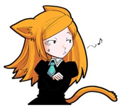 Social game loving Girls daily emotions sticker #12387592