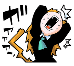 Social game loving Girls daily emotions sticker #12387595